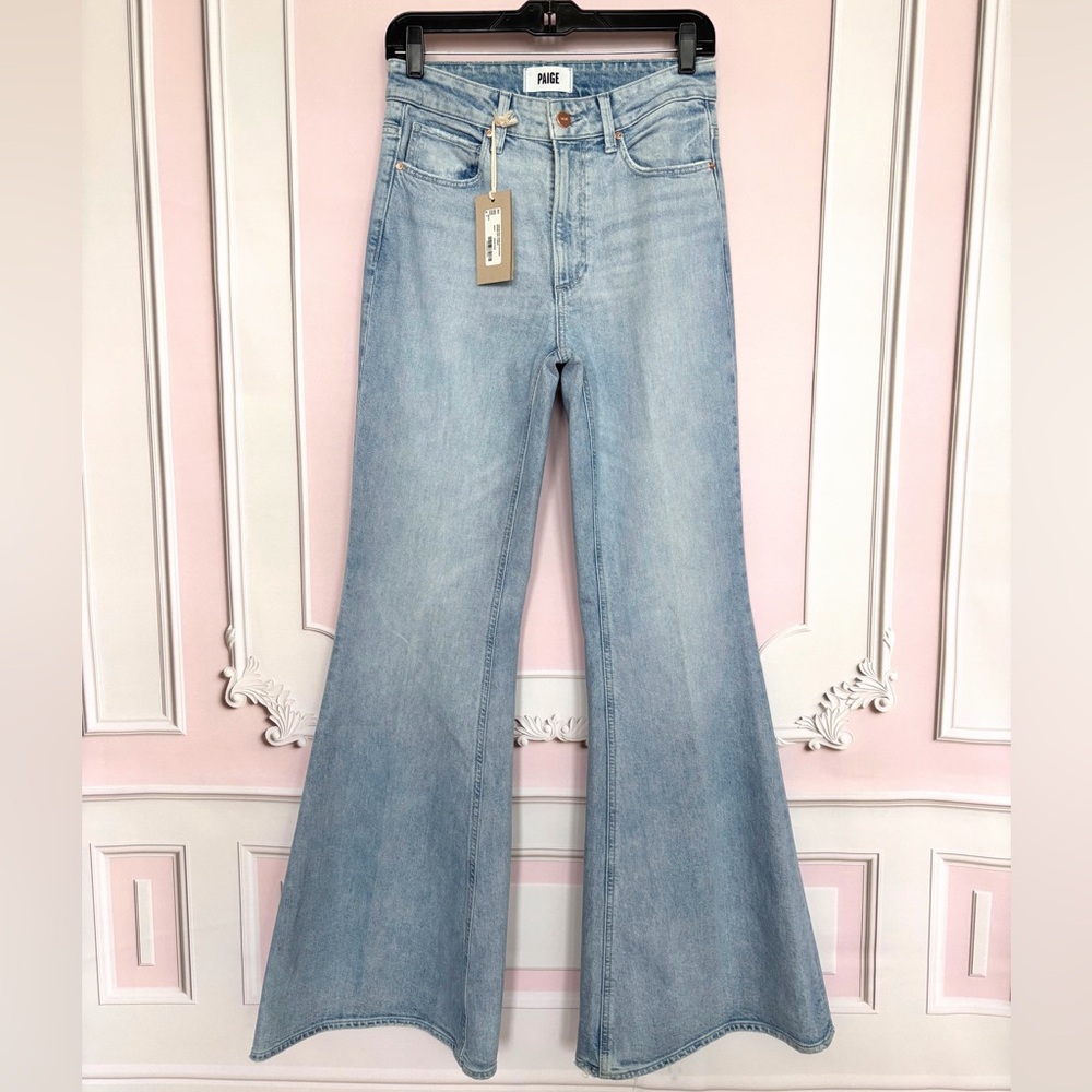 PAIGE Marlow Reverse Seamed Super Flare High Rise Jeans--NWT--27 - Picture 11 of 16